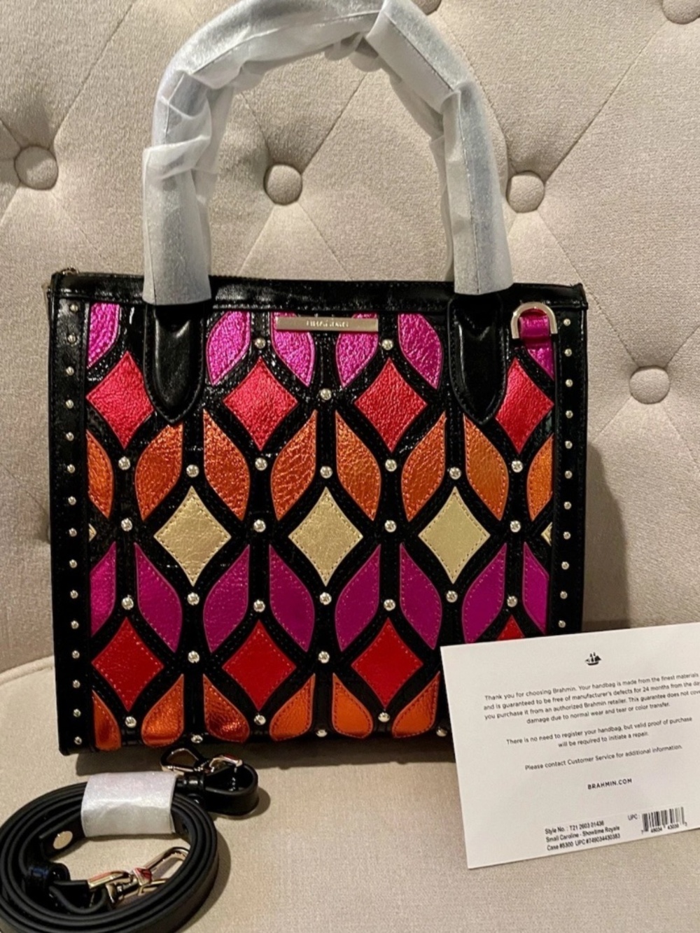 Sale!!! Brahmin Showtime Royale Small Caroline Premier Collection Stunning NWT